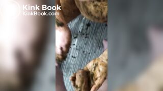 Mature bbw wife enjoys scat and manure - video 2