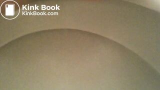 Scat closeup on bowl rear view