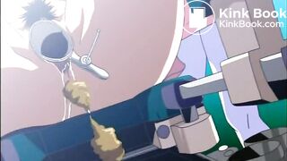 Hentai nurse shits while being "examined"