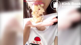sexy skinny Chinese girl poop compilation pt1