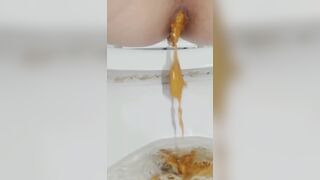 Korean girl pooping comp