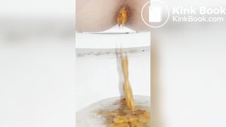 Korean girl pooping comp