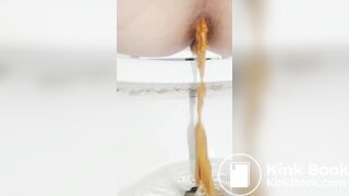 Korean girl pooping comp