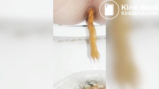 Korean girl pooping comp