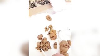 Lovely Asian Teen Squat, Poops and Chopsticks.