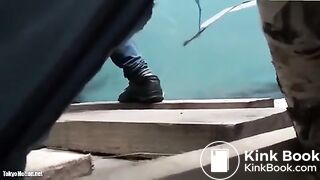 Multiple girls shitting and peeing outdoor