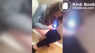 Hot girl pooping on toilet 59