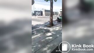 Black lady found pooping in public without any care