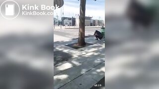 Black lady found pooping in public without any care