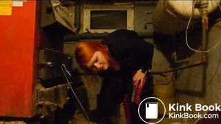 Girl poops and pees in bucket