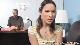 Amber rayne watching my daughter go black