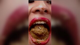 Cute shit eating cam slut