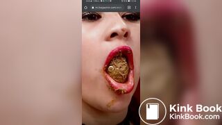 Cute shit eating cam slut