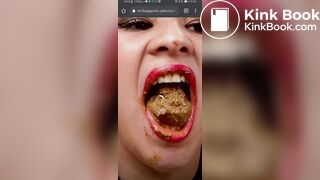 Cute shit eating cam slut