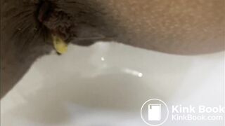 Sexy Latina Gets Dirty Anal Fucked and Poops Ass Juice into Bowl