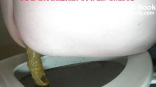 Dropping A Giant Log Over The Toilet