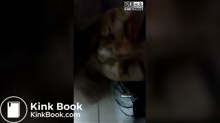 chinese woman eat shit oral