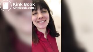 Latin girl takes a long poop