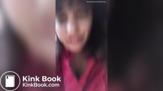 Latin girl takes a long poop