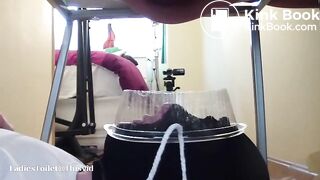 Young Spanish Mistress Uses a Human Toilet