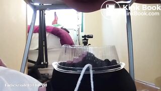 Young Spanish Mistress Uses a Human Toilet