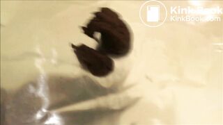 Standing closeup hairy pussy