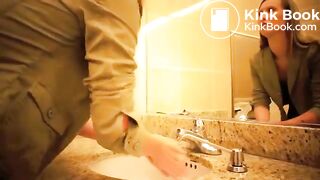 Girl diarrhea in public