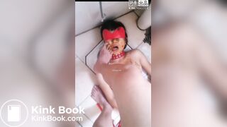 chinese slave woman eat shit lick shoe