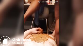 Smearing black bbw shit