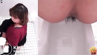 Asian girl poops in squat toilet 84