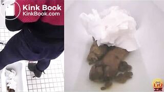 Asian girl poops in squat toilet 84