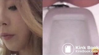 Asian girl poops in squat toilet 84