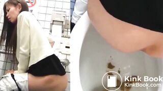 asian girl toilet pooping - video 2