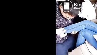 Public Foot Worship Under Chinese Goddness's feet