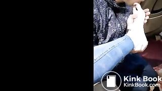 Public Foot Worship Under Chinese Goddness's feet