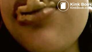 Dirty Asia Girl drink pee and eat shit