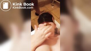 Bbw wife eating shit