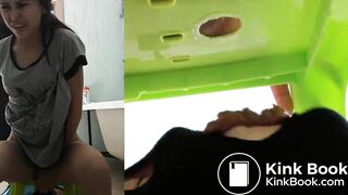 Skinny Girl Dumps A Big Load In Slave's Mouth