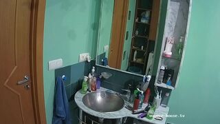 Woman pooping in Toilet 5