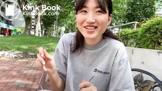 Girl eats trash!! from strangers garbage