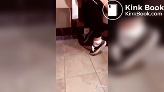 Girl records her friend having diarrhoea
