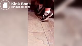 Girl records her friend having diarrhoea