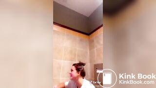 Girl records her friend having diarrhoea