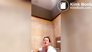 Girl records her friend having diarrhoea