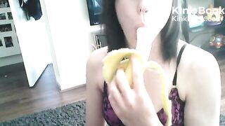 Summer_Fox , Lana Huckaby, Sensual banana eat