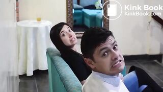 Beautiful girl toilet farts