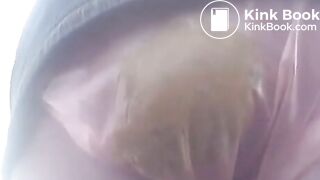 Upskirt Plastic Panty Poop