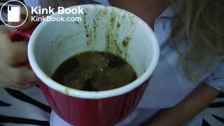 she makes her own breakfast