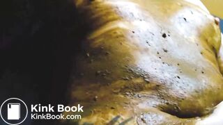 Girl Sucks Dirty Shitty Dick and gets cummed on