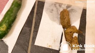 Dirty anal with zucchini